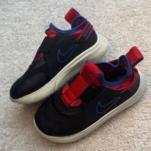 Nike Kids Black, Red, and Blue Sneakers
